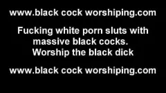 Reproduzir Encontro inter -racial hardcore: femdom cuckold recebe boquete de fetiche de Big Black Dick